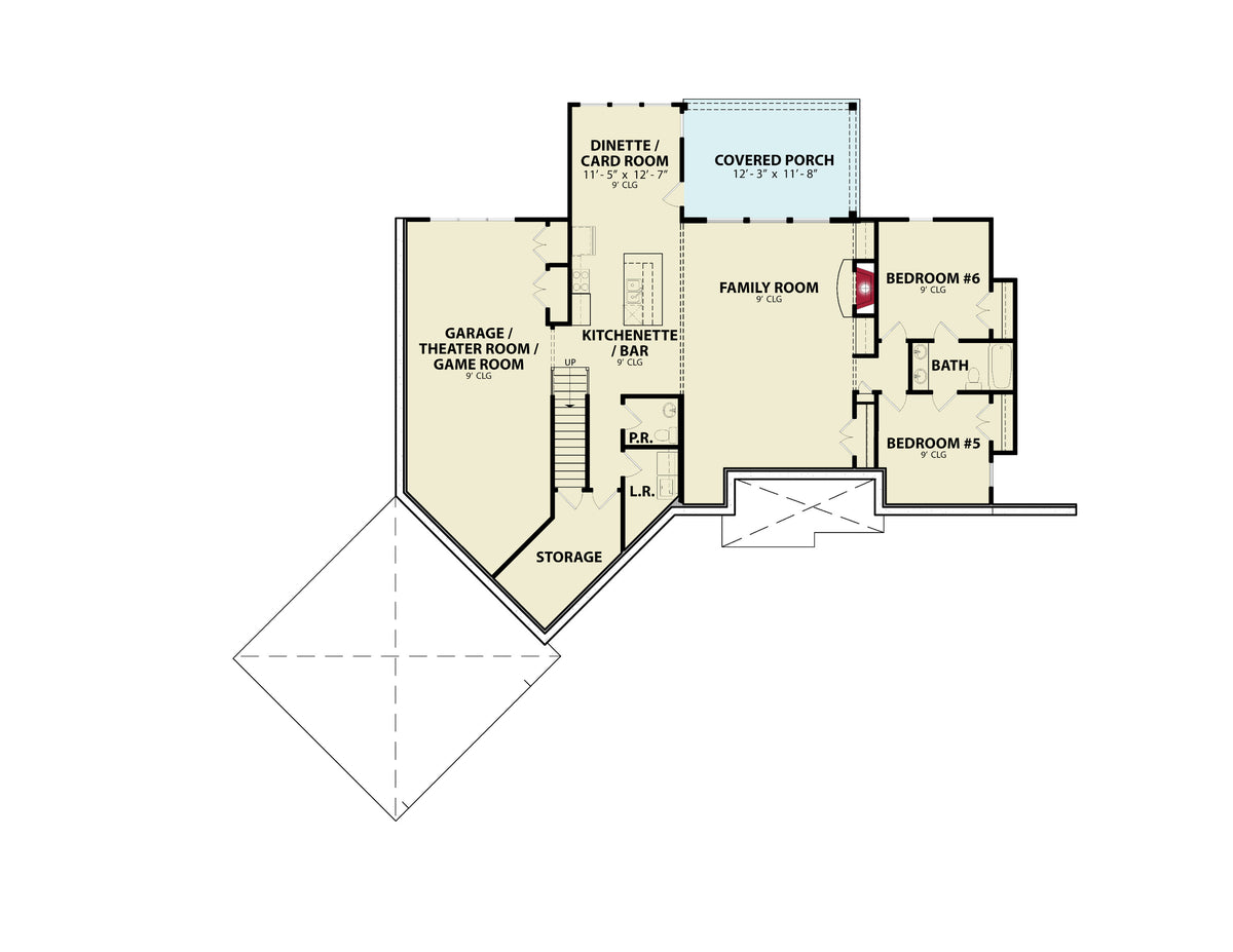 Silverton Creek Cottage C basement Floor Plan