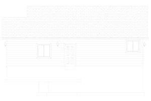 AO8483-A Traditional House, 3 to 5 Bedrooms, 2.5 to 3.5 Bathrooms | Simpson House Plan Right Elevation