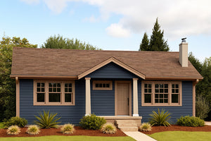 AM7218-A Garage with Living Rear Exterior-1