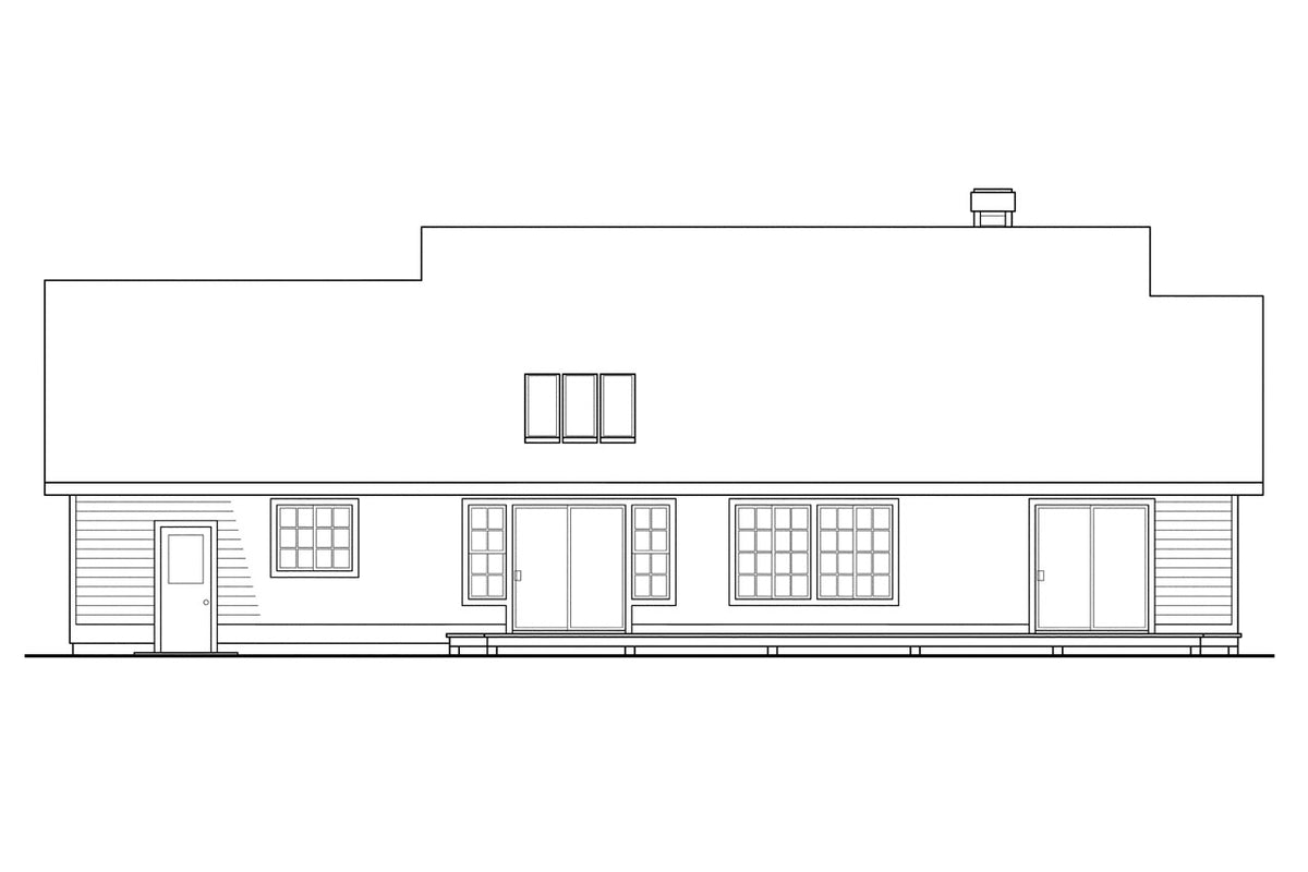 AM7196-A Cambridge House Plan Elevation-3