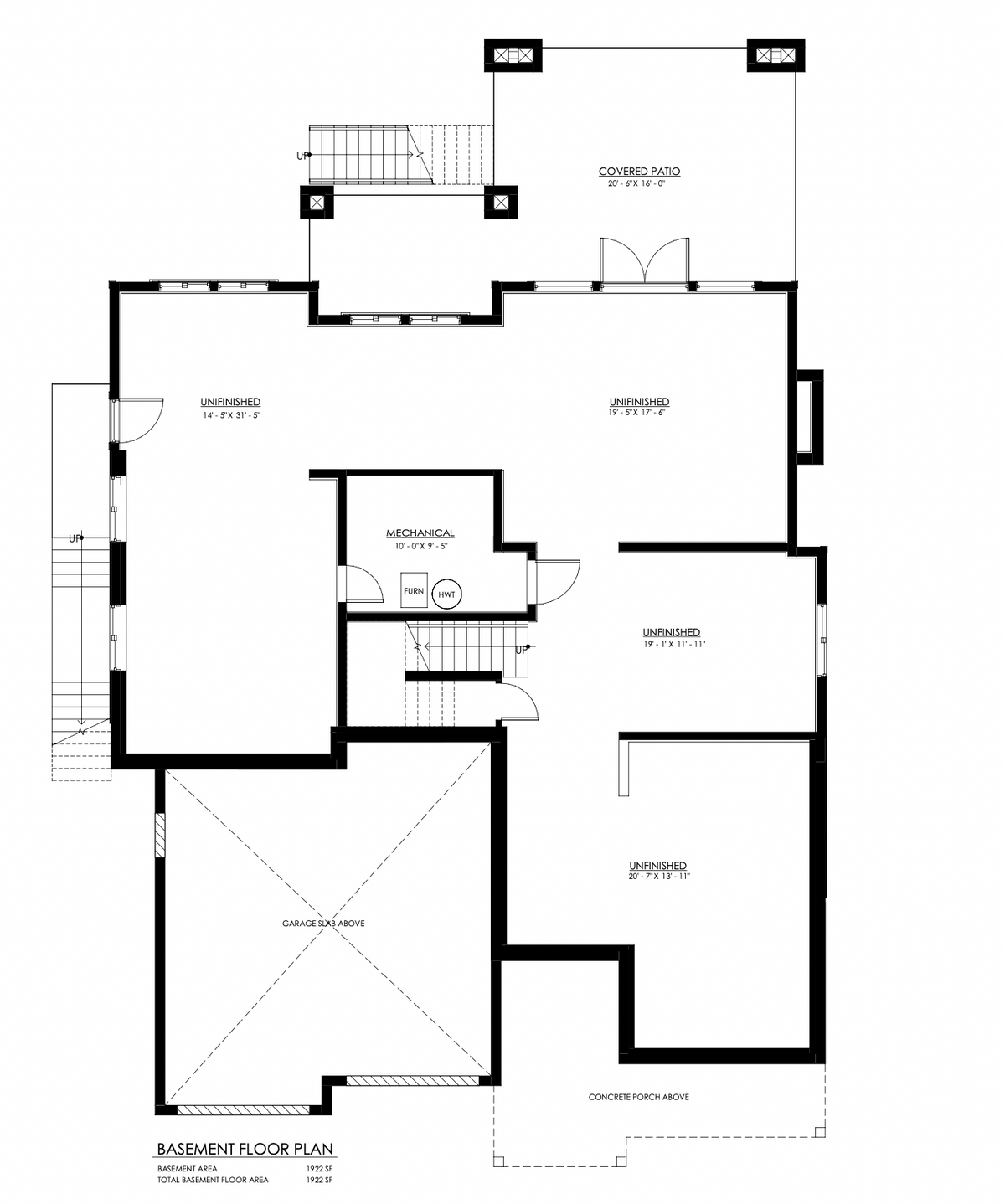 South Fraser Basement Floor Plan