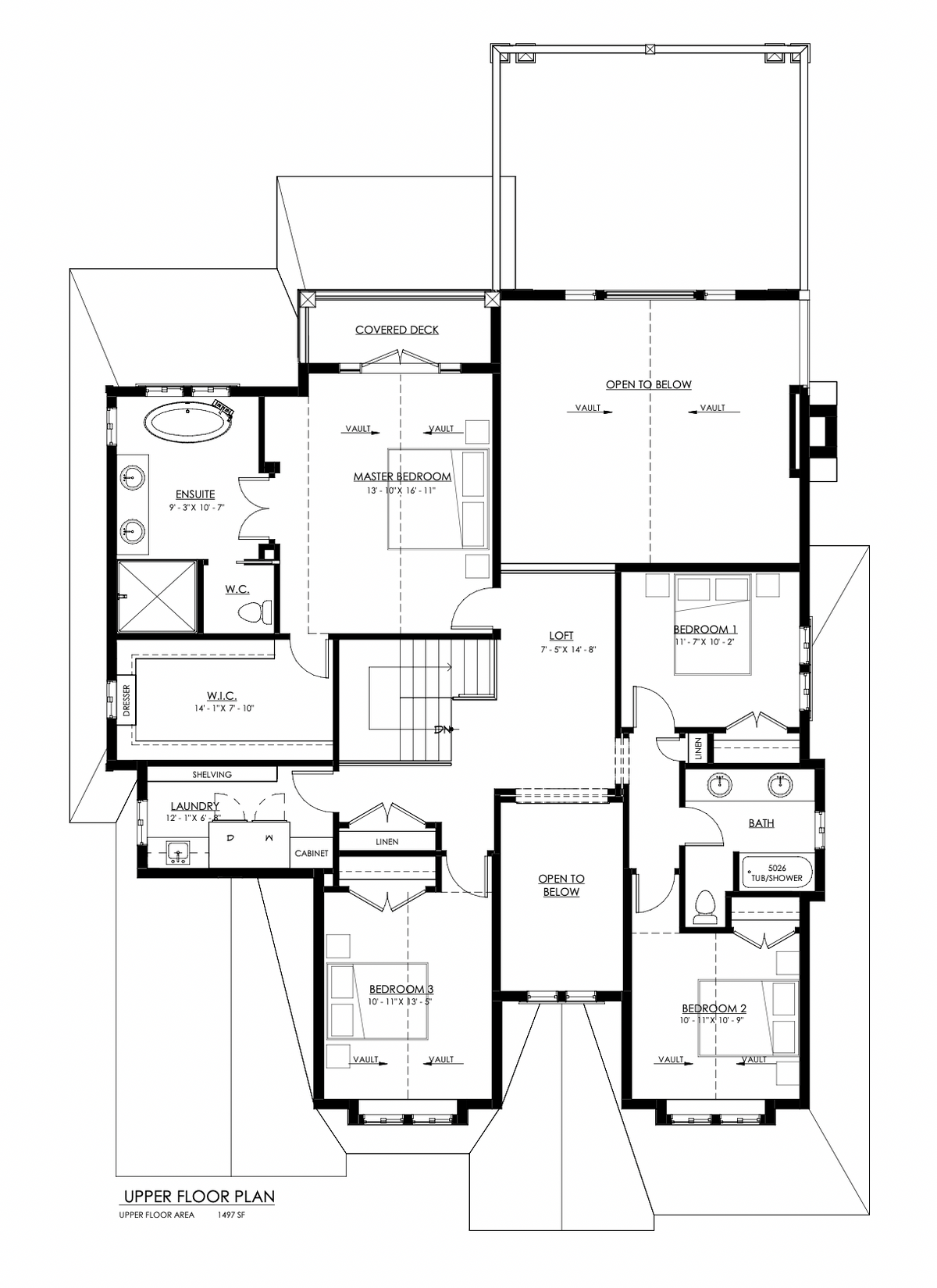 South Fraser Upper Floor Plan