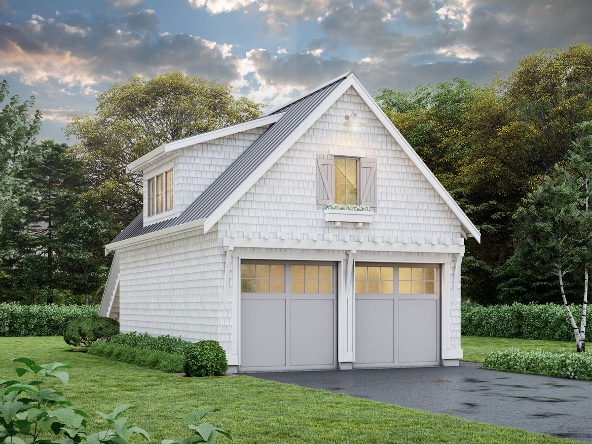 Spacious Garage Apartment with One Bedroom and Unique Design