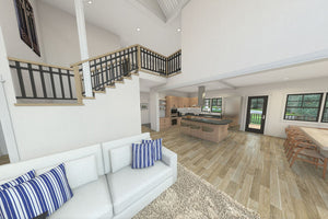 2,726 Sq Ft House Plan with Den, Office, and Wraparound Porch