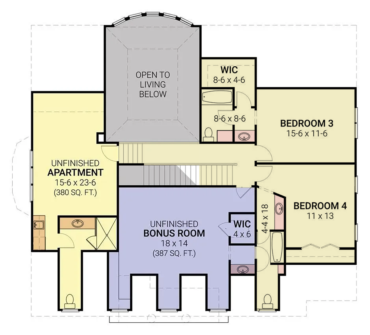 A407-A Suffield Basement Floor Plan