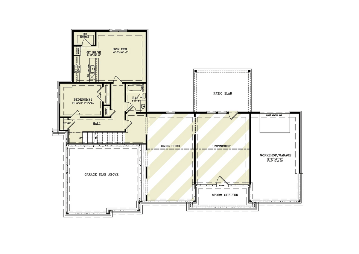 Sunset Ridge - Archival Designs House Plans, floor plan