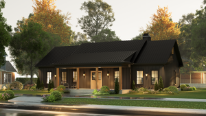 A7188-A Laurel Hill House Plan-Exterior-10