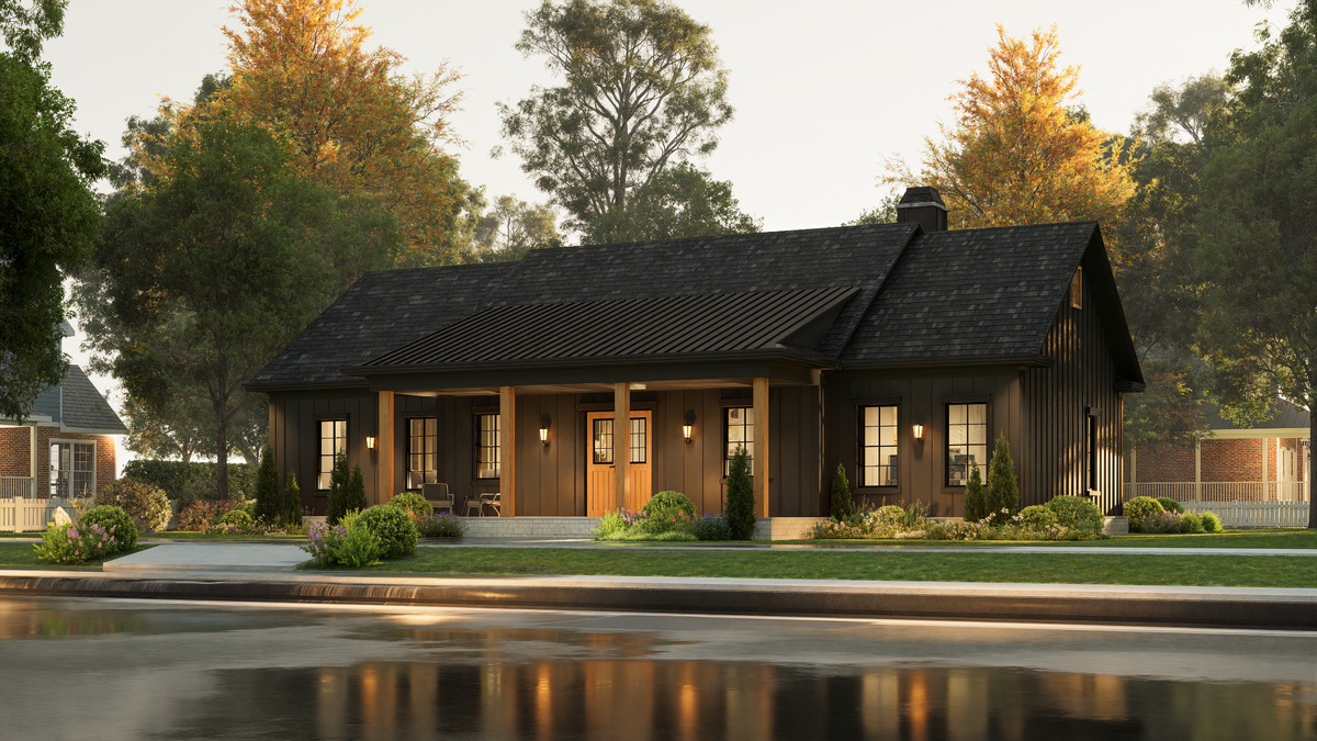 A7188-A Laurel Hill House Plan-Exterior-6