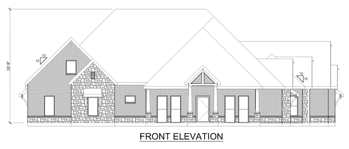 F8441-A Modern Farmhouse, 4 Bedrooms, 3.5 Bathrooms | Teal Harbor House Plan Front Elevation