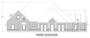 F8441-A Modern Farmhouse, 4 Bedrooms, 3.5 Bathrooms | Teal Harbor House Plan Front Elevation