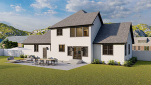 AO7991-A Transitional House, 3 to 5 Bedrooms, 2.5 to 3.5 Bathrooms | Tilo Exterior-3