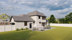 AO7991-A Transitional House, 3 to 5 Bedrooms, 2.5 to 3.5 Bathrooms | Tilo Exterior-7