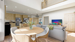 AO7991-A Transitional House Breakfast Area, 3 to 5 Bedrooms, 2.5 to 3.5 Bathrooms | Tilo 