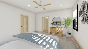 AO7991-A Transitional House Master Bedroom, 3 to 5 Bedrooms, 2.5 to 3.5 Bathrooms | Tilo 