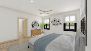 AO7991-A Transitional House Master Bedroom, 3 to 5 Bedrooms, 2.5 to 3.5 Bathrooms | Tilo 