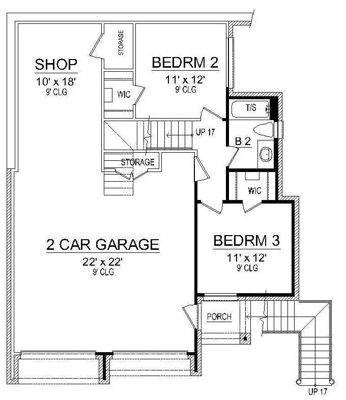 The Overlook House Plan - Archival Designs House Plans, floor plan