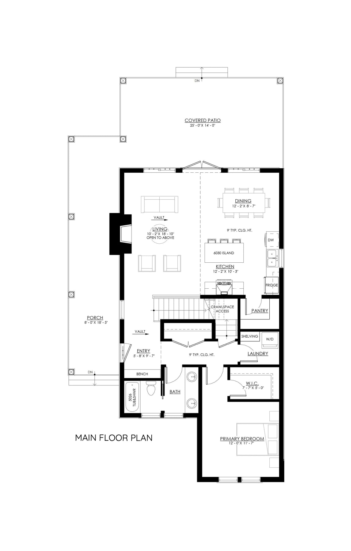 Tamarack Main Floor Plan