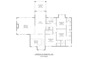I7384-A The Angel Rock House Second Floor Plan 4-5 Beds 4.5 Baths