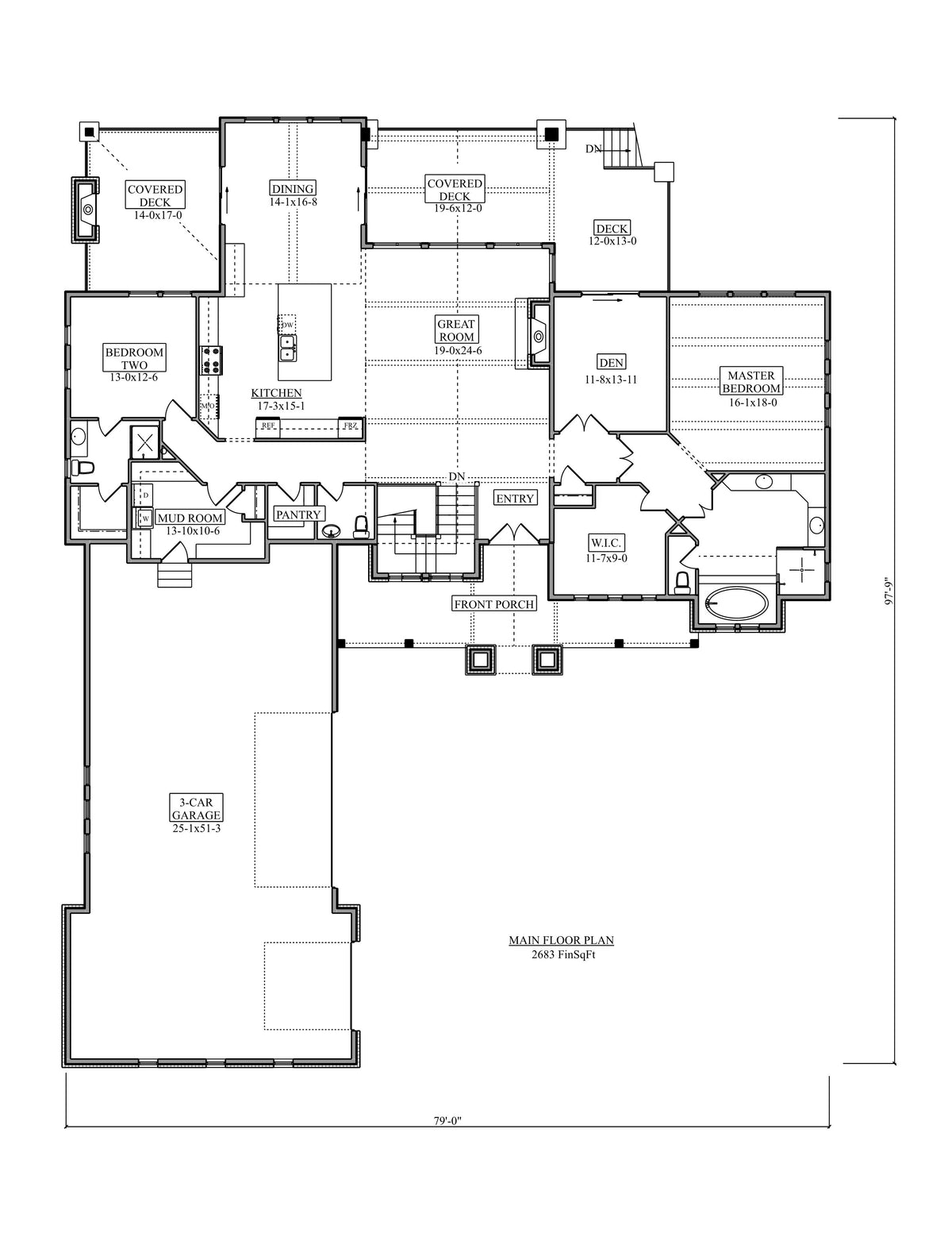 Catalina Ridge Main Floor Plan