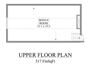 I7391-A The Kennedy House Bonus Floor Plan 3 Beds 2.5 Baths