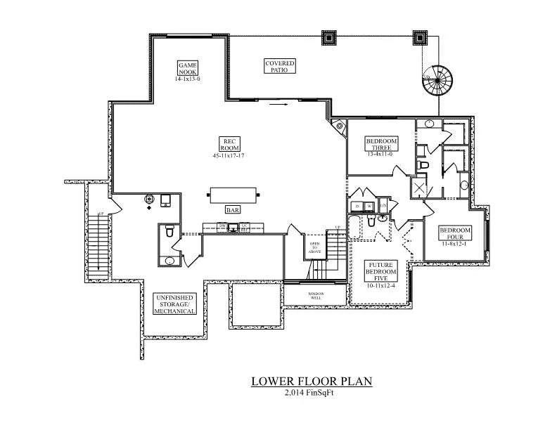 Lamplighter House Plan - Archival Designs House Plans, floor plan