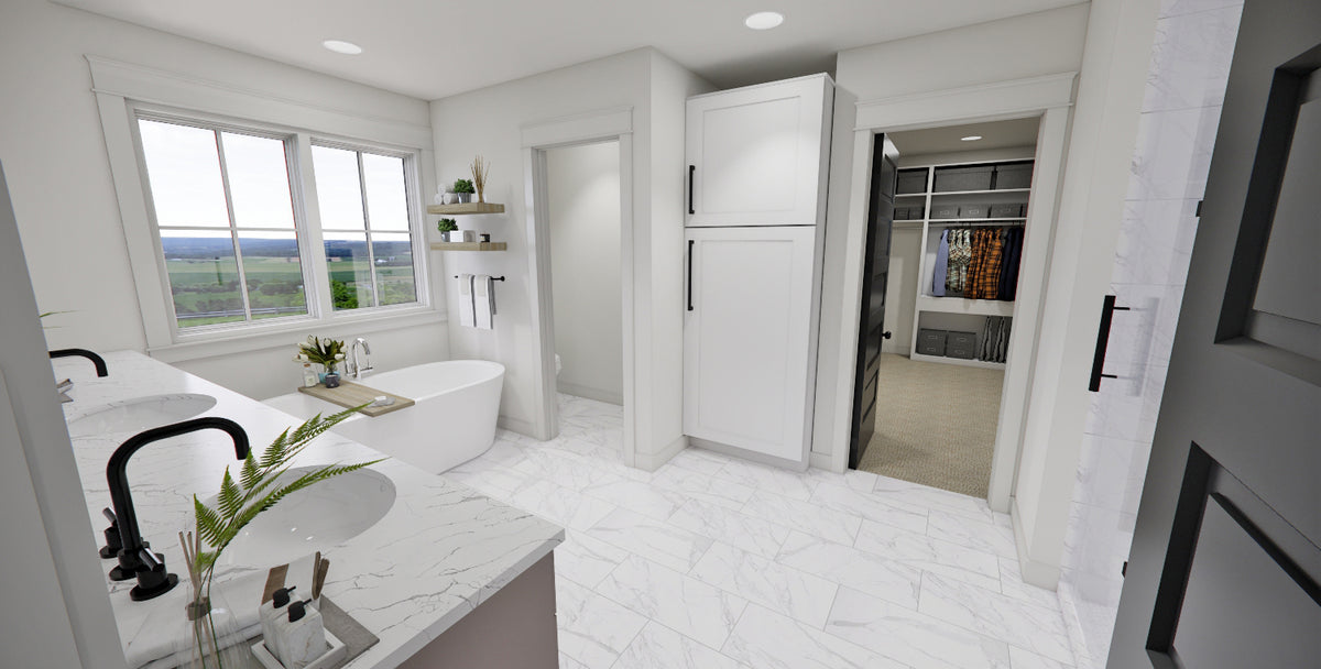 D7342-A The Raven House Master Bathroom