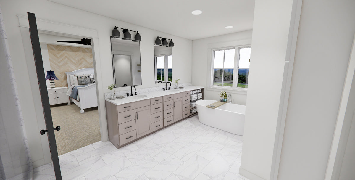 D7342-A The Raven House Master Bath Vanity