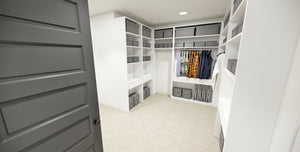 D7342-A The Raven House Walk-In Closet