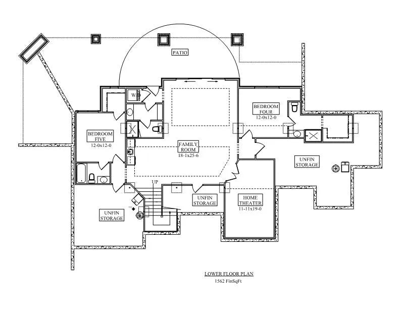 Rim Rock House Plan - Archival Designs House Plans, floor plan