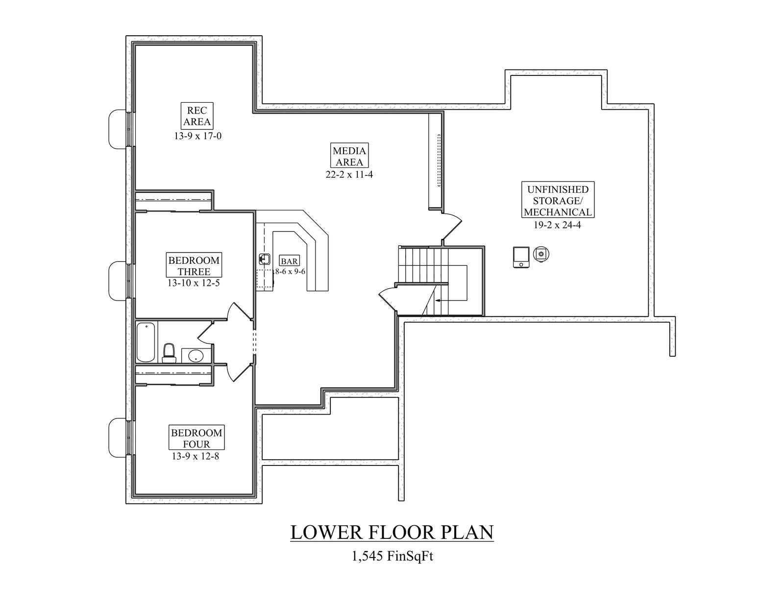 I5417-A Craftsman House, 3 Bedrooms, 2.5 Bathrooms | The Salem House Plan Exterior
