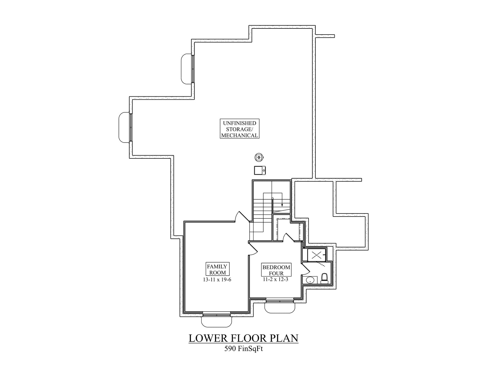 I7970-A Craftsman House, 3 Bedrooms, 2.5 Bathrooms | The Scenic Ridge 3665 Exterior