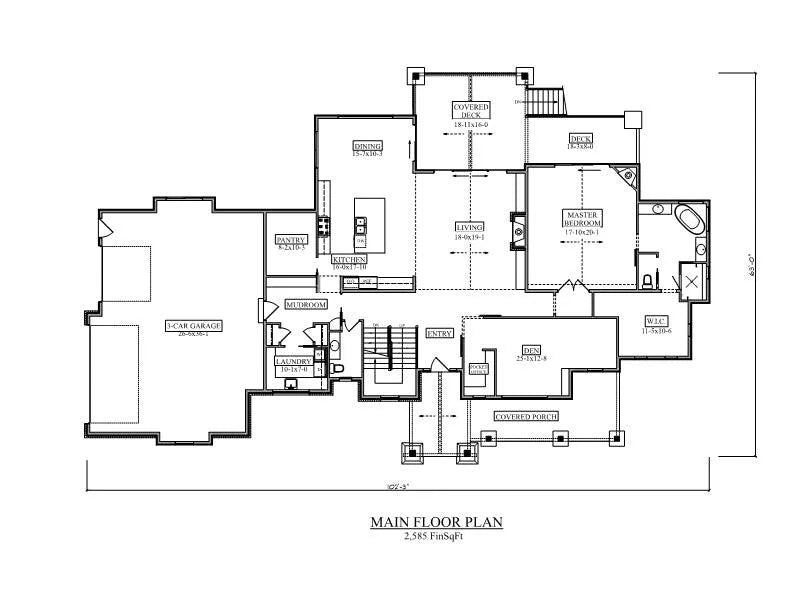 Whitewater House Plan - Archival Designs House Plans, floor plan