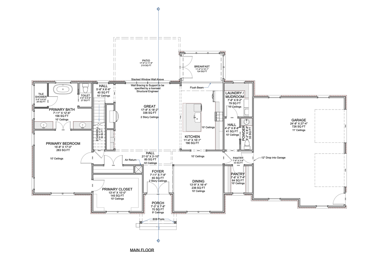 The Wild Rose II Archival Designs Floor Plan