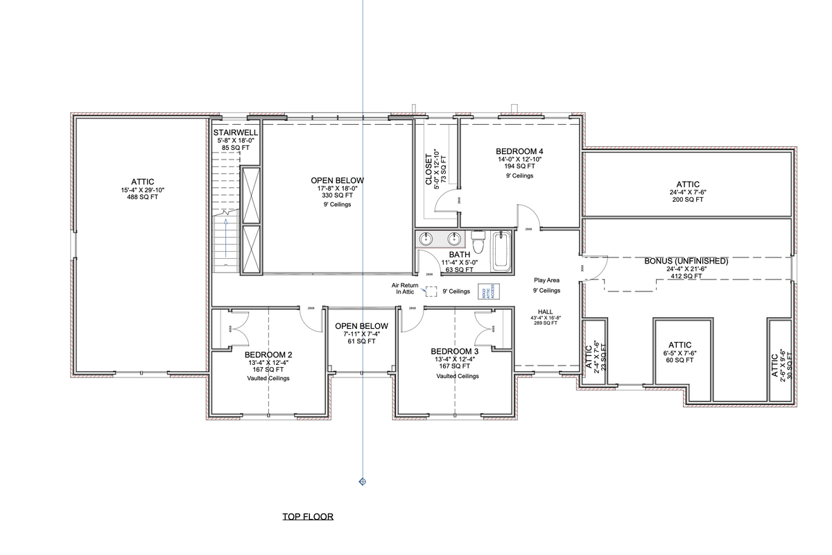 The Wild Rose II Archival Designs Floor Plan