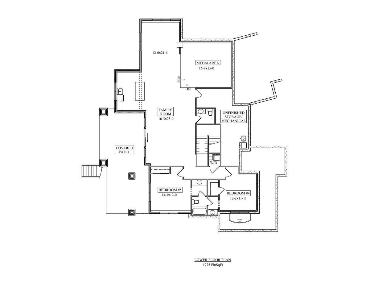 The Boedecker House Basement Floor Plan