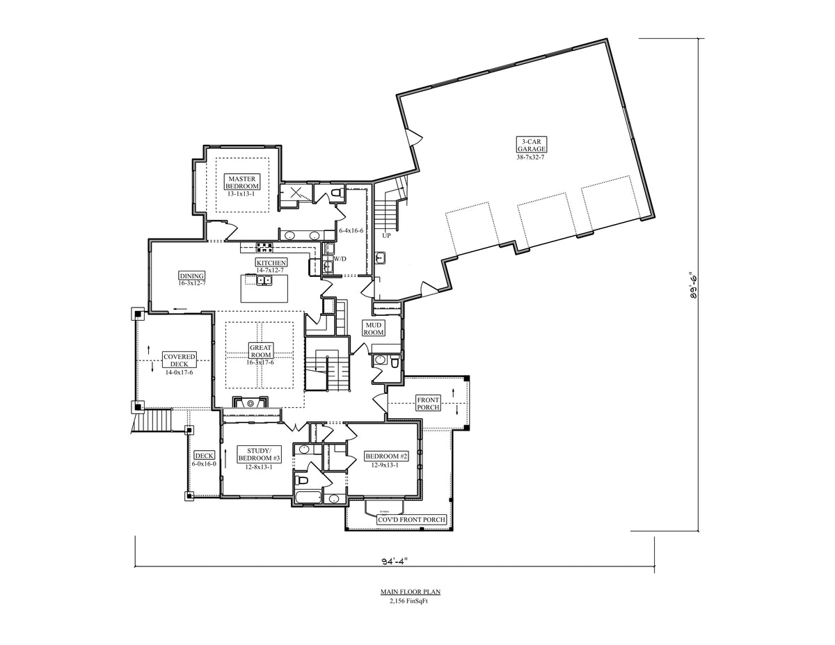 The Boedecker House Main Floor Plan