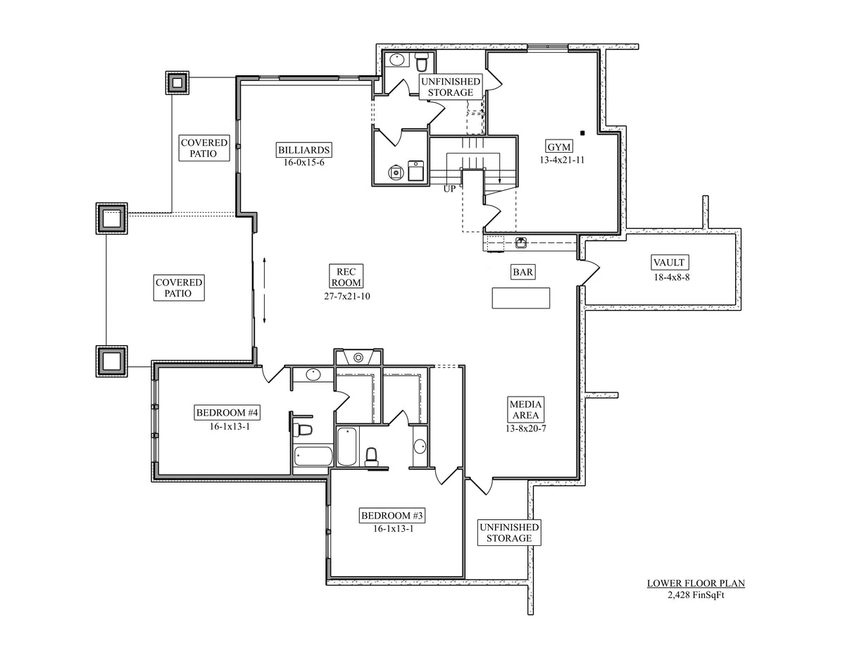 The Broadland House Basement Floor Plan