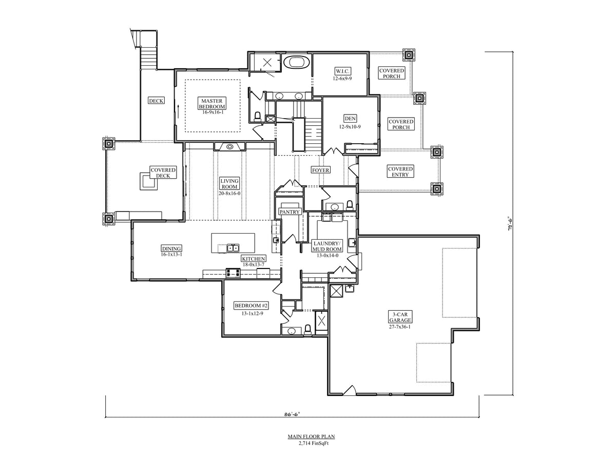 The Broadland House Main Floor Plan