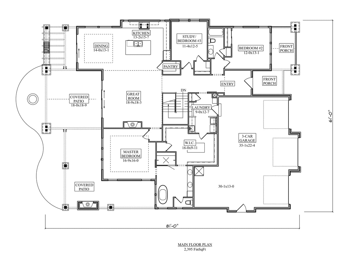 The Keller House Main Floor Plan