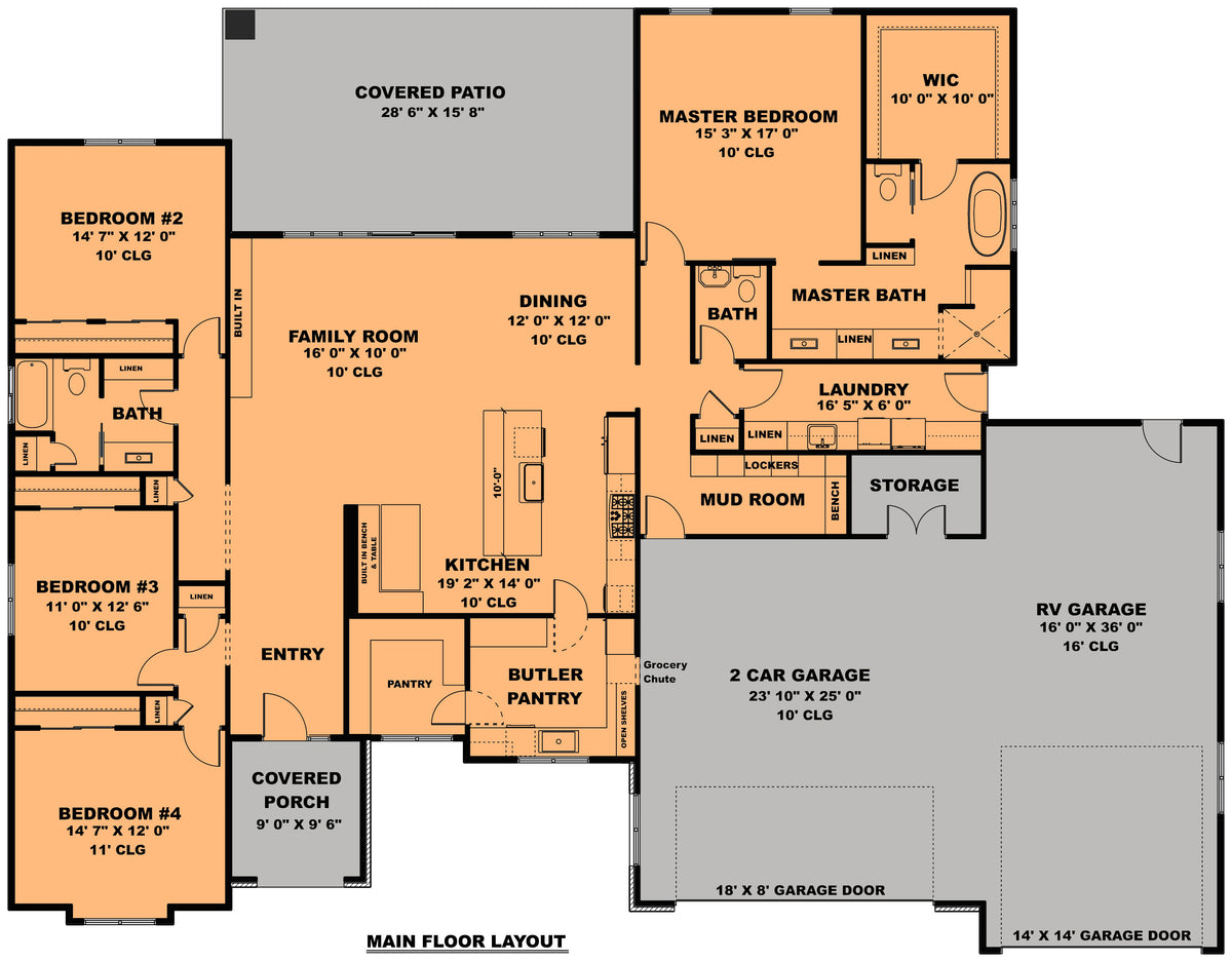 The Mammoth Ridge Archival Designs Floor Plan