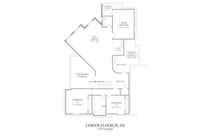 I7392-A The Mayer House Basement Floor Plan 2 Beds 2.5 Baths