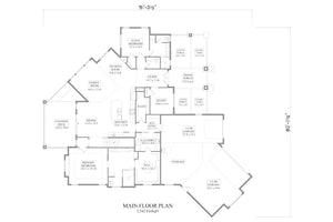 I7392-A The Mayer House First Floor Plan 2 Beds 2.5 Baths