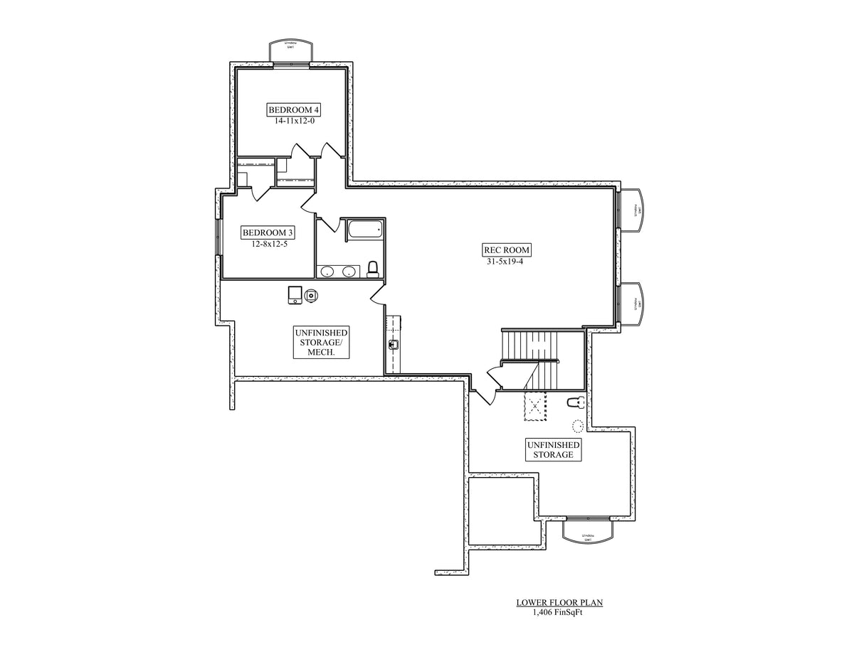 The Orchard Park Basement Floor Plan