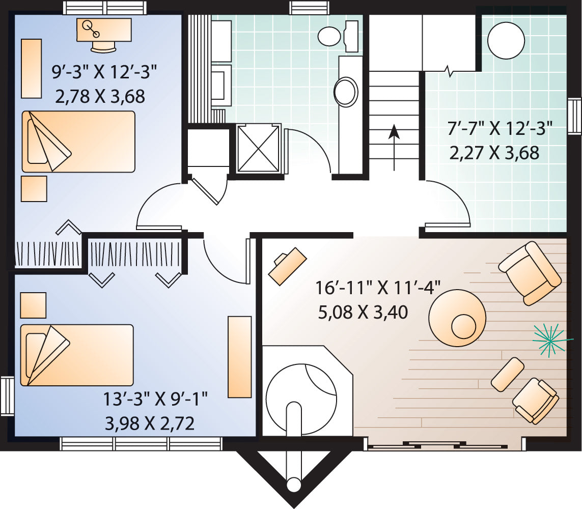 The Skybridge 2 House Plan