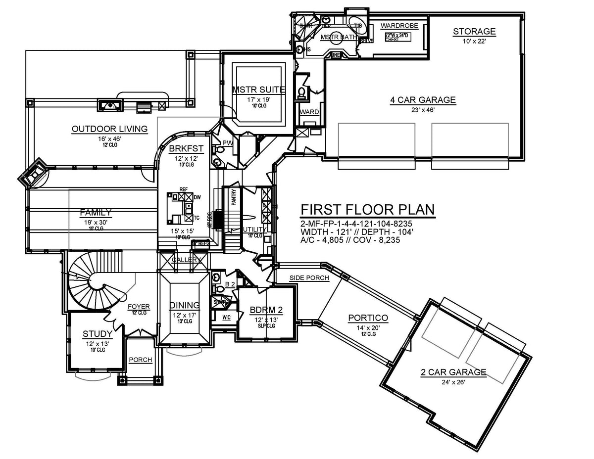 The Tenison Main Floor Plan