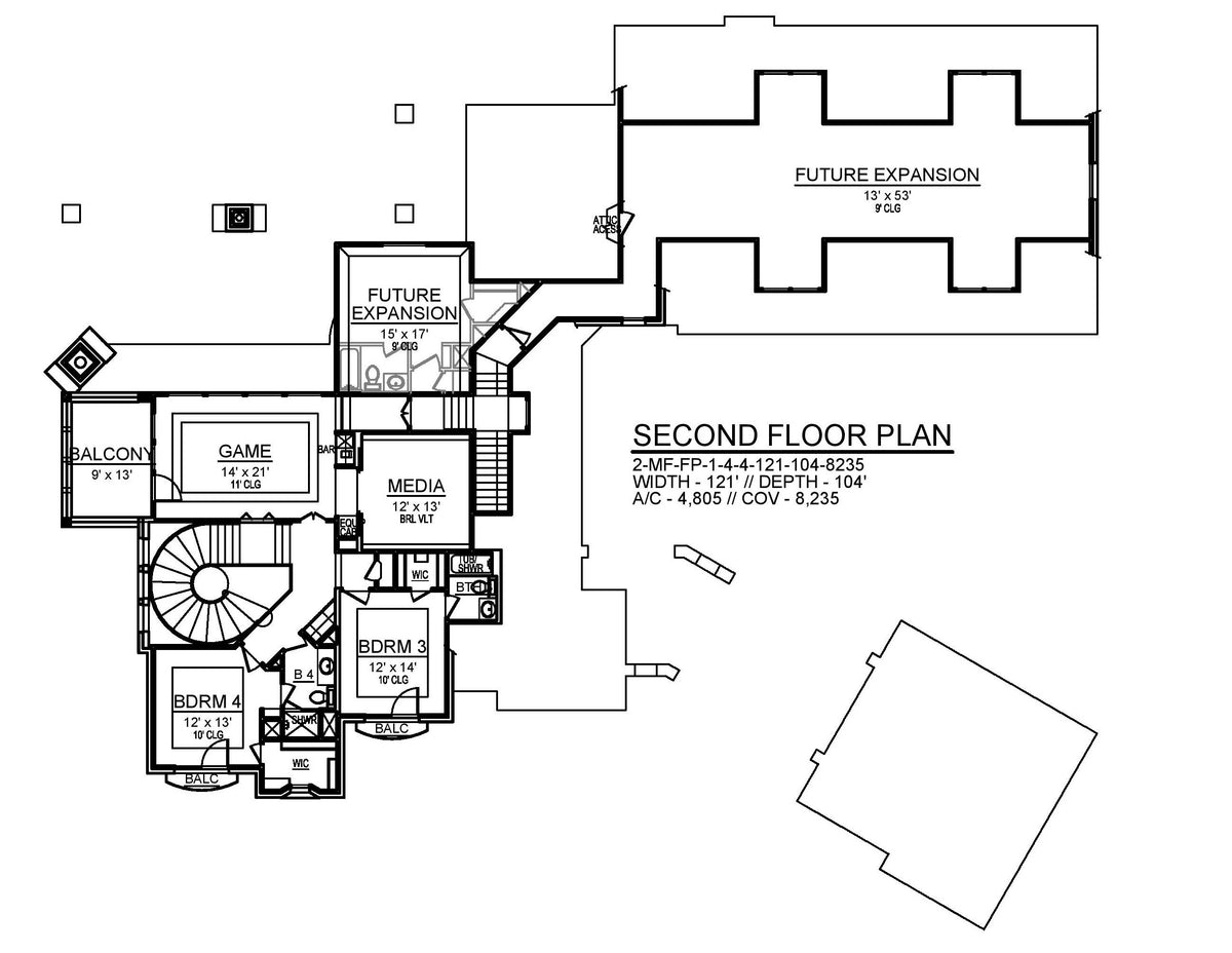 The Tenison Second Floor Plan