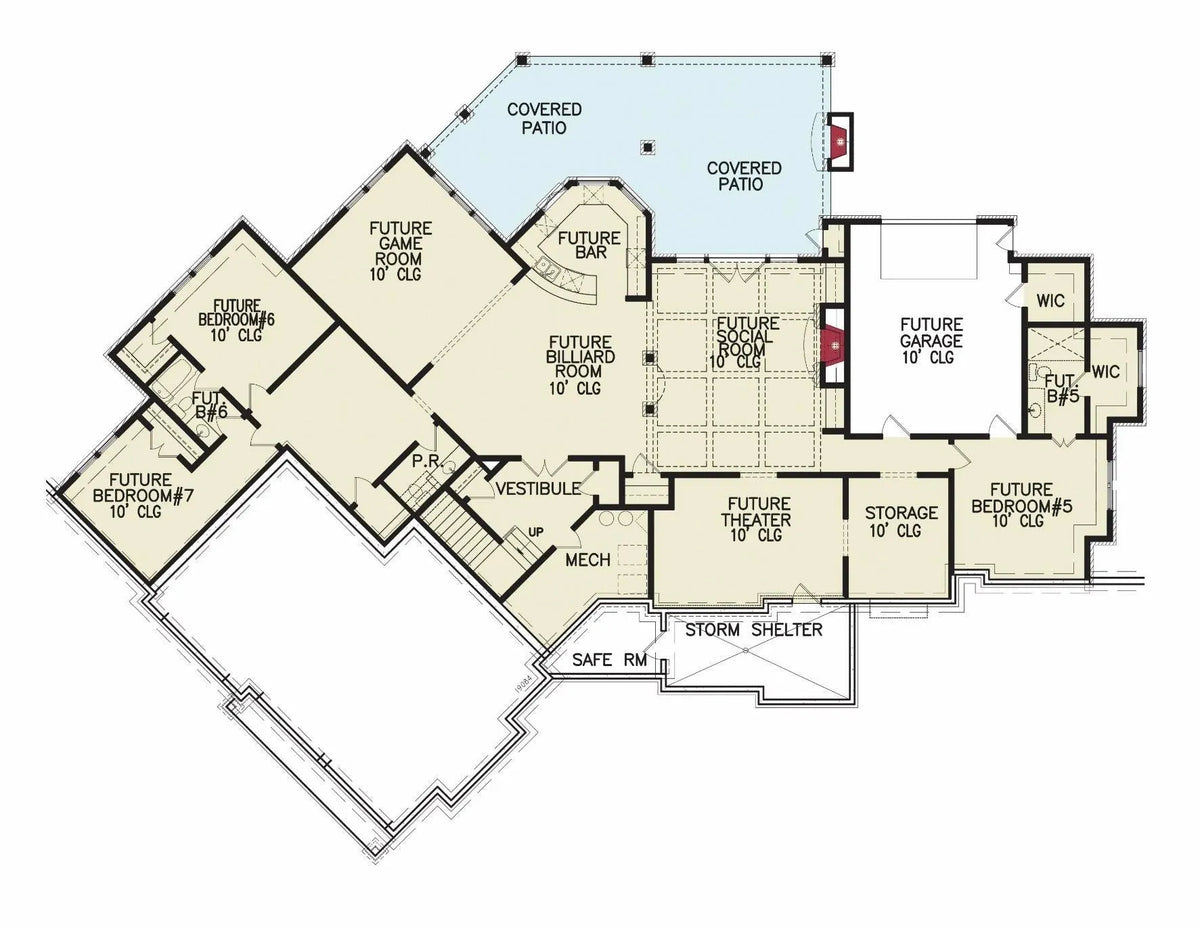 Tiger Creek A - Archival Designs House Plans, floor plan