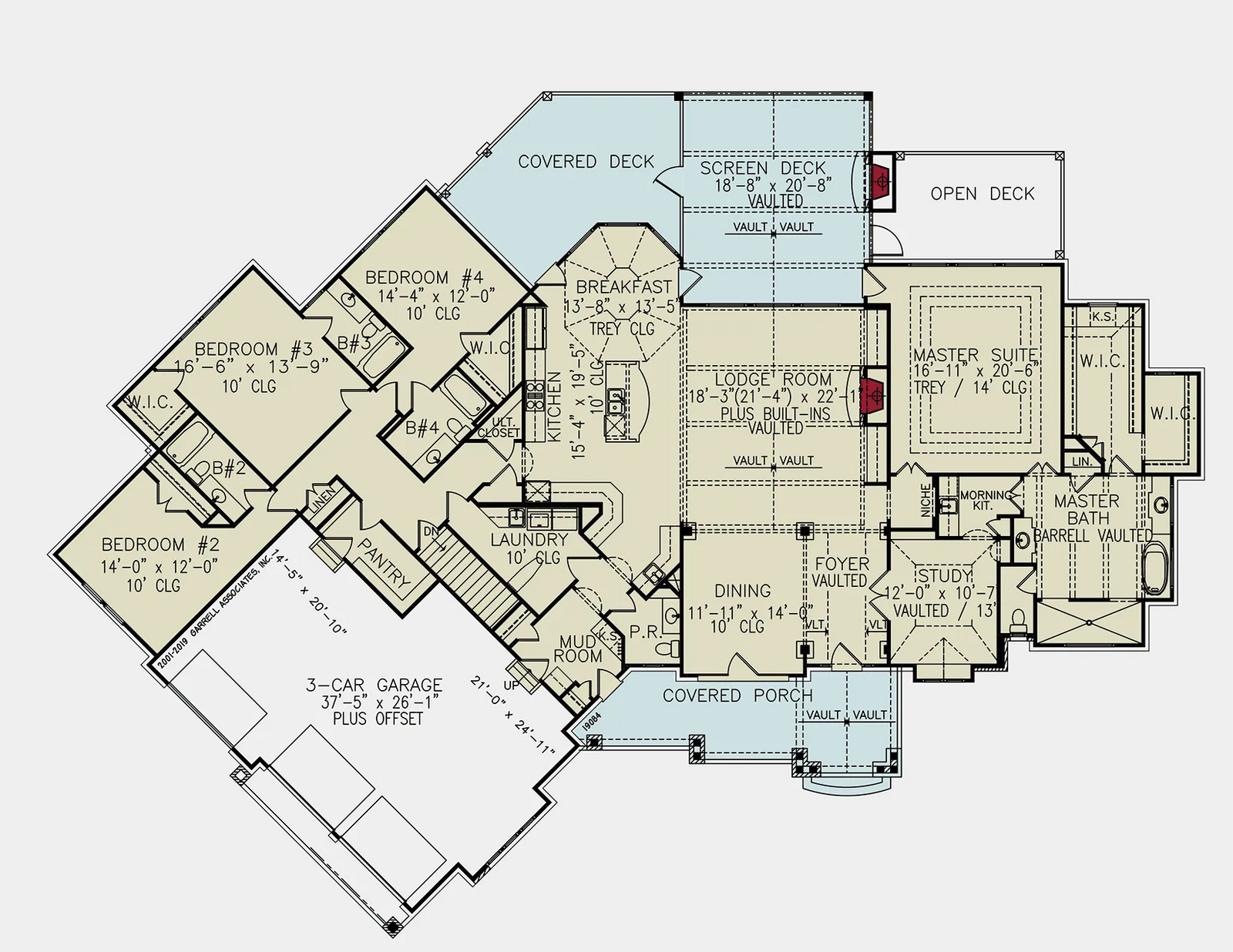 Tiger Creek A - Archival Designs House Plans