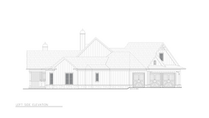 Stylish 3-Bedroom Home Plan with Expansive Basement and Side Garage