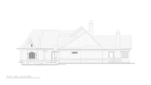 Stylish 3-Bedroom Home Plan with Expansive Basement and Side Garage
